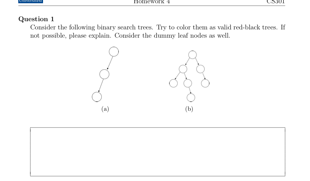 Question 1 Consider the following binary search