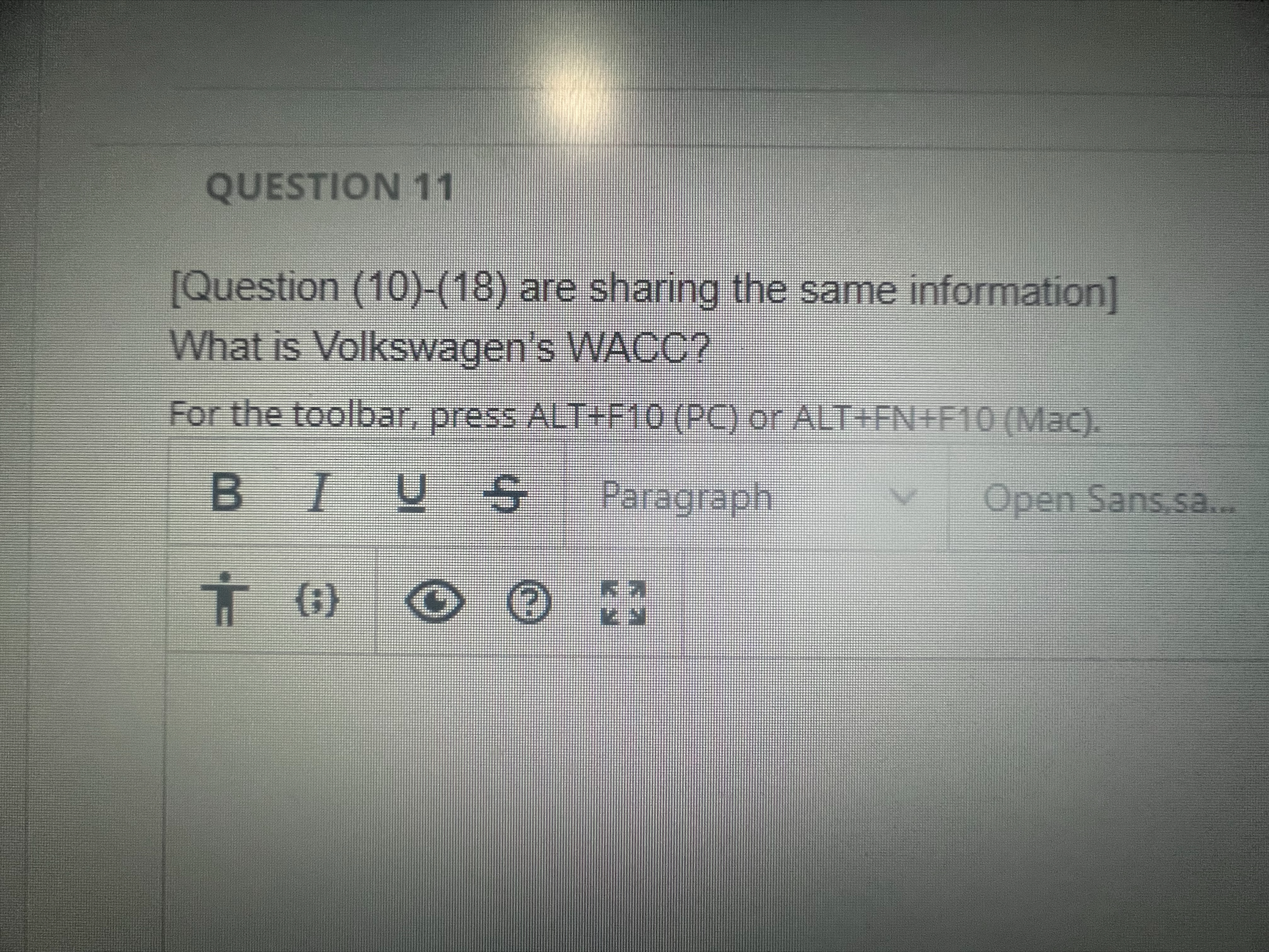 (Question (10)-(18) are sharing the same