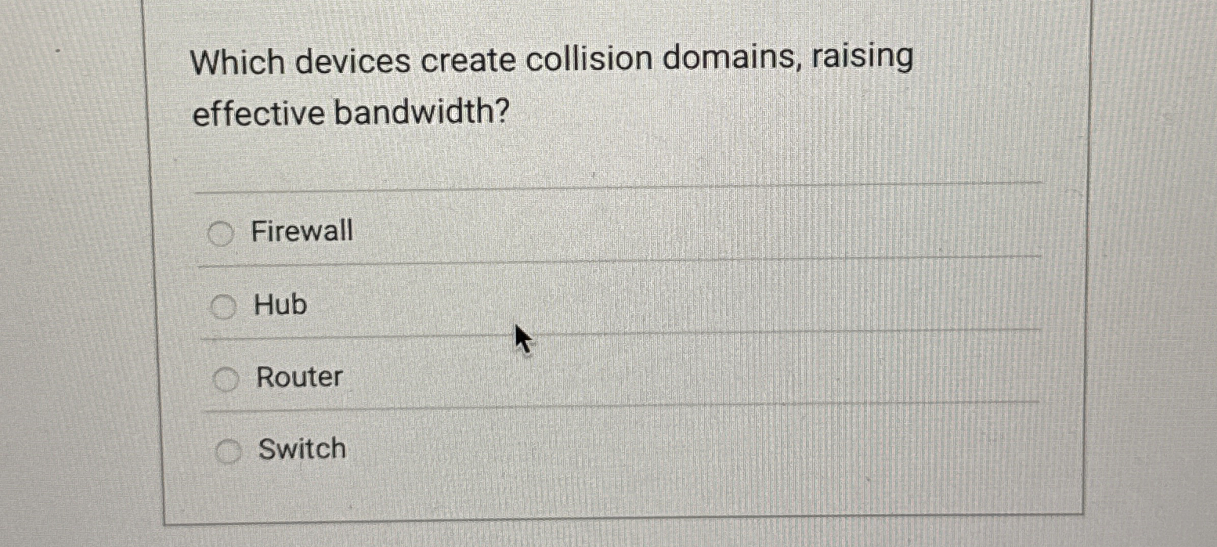 Which devices create collision domains, raising