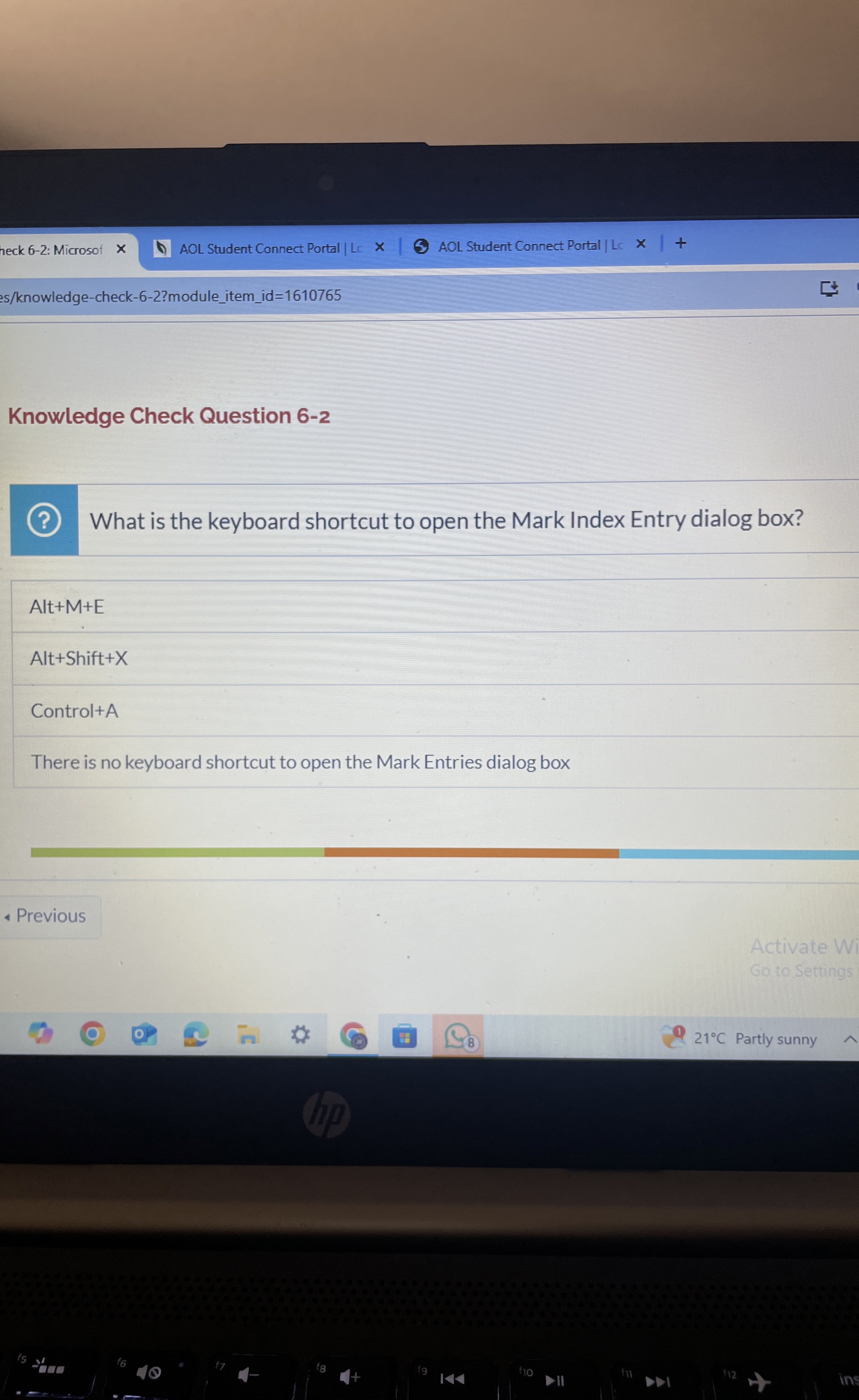 neck 6 - 2 : Microsof AOL Student Connect Portal