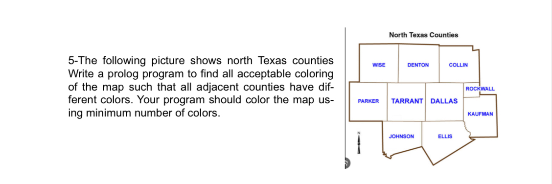 5 - The following picture shows north Texas