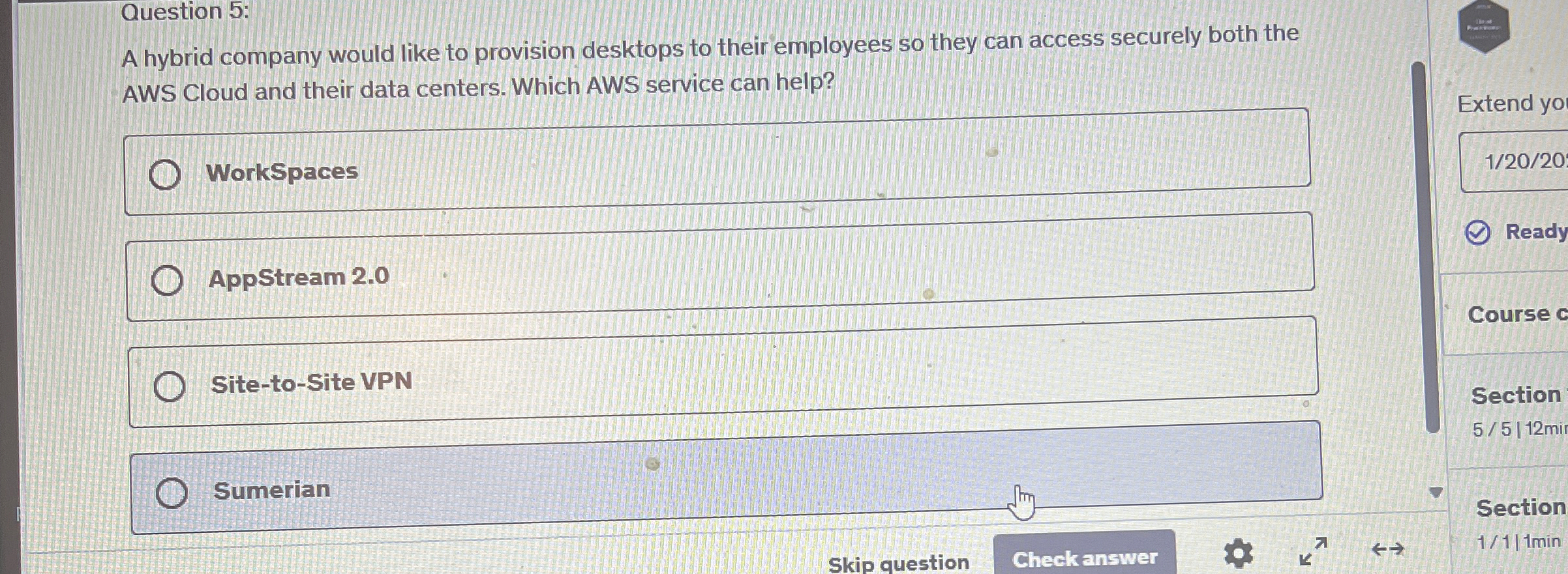 Question 5 : A hybrid company would like to