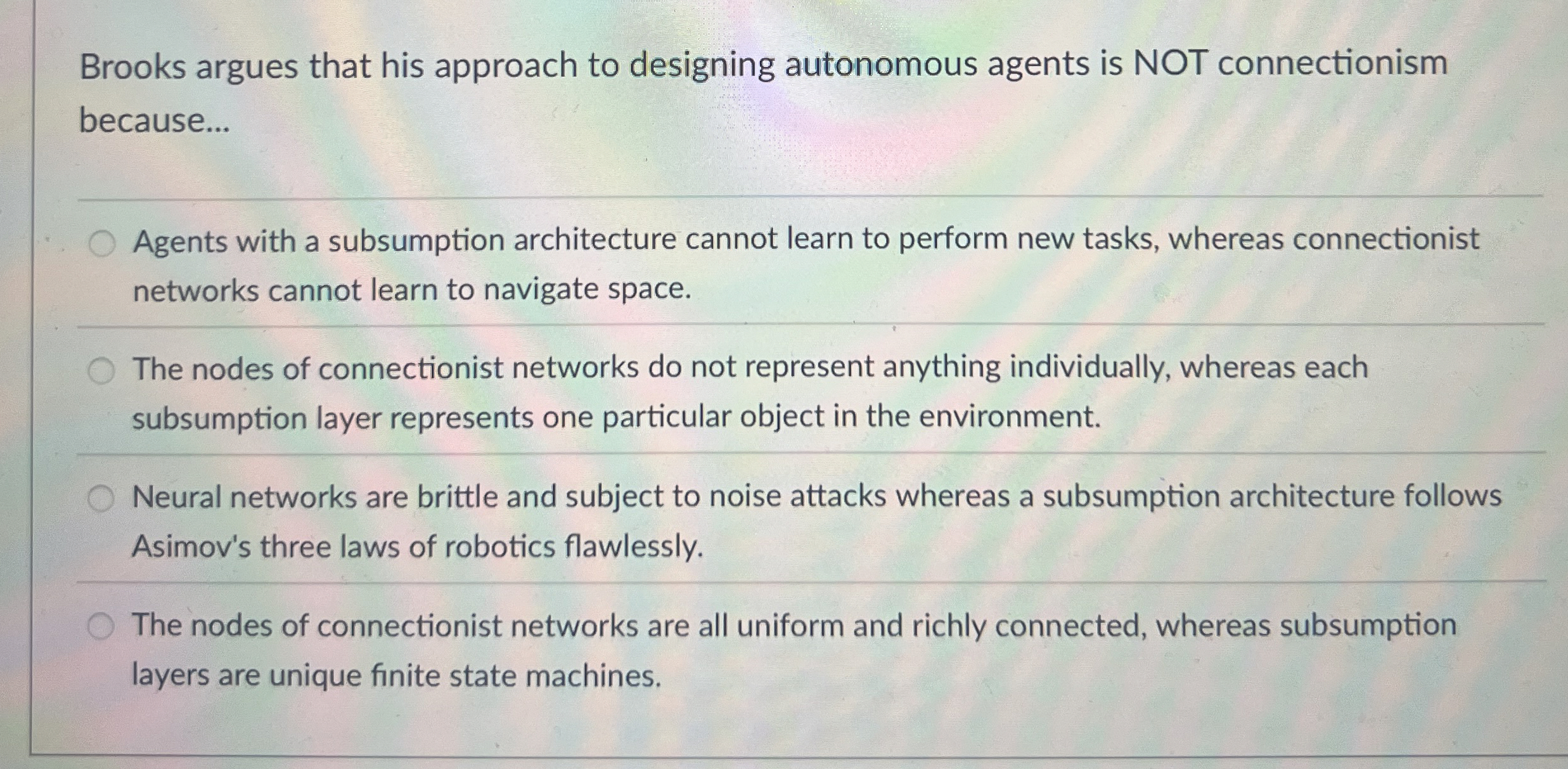 Brooks argues that his approach to designing