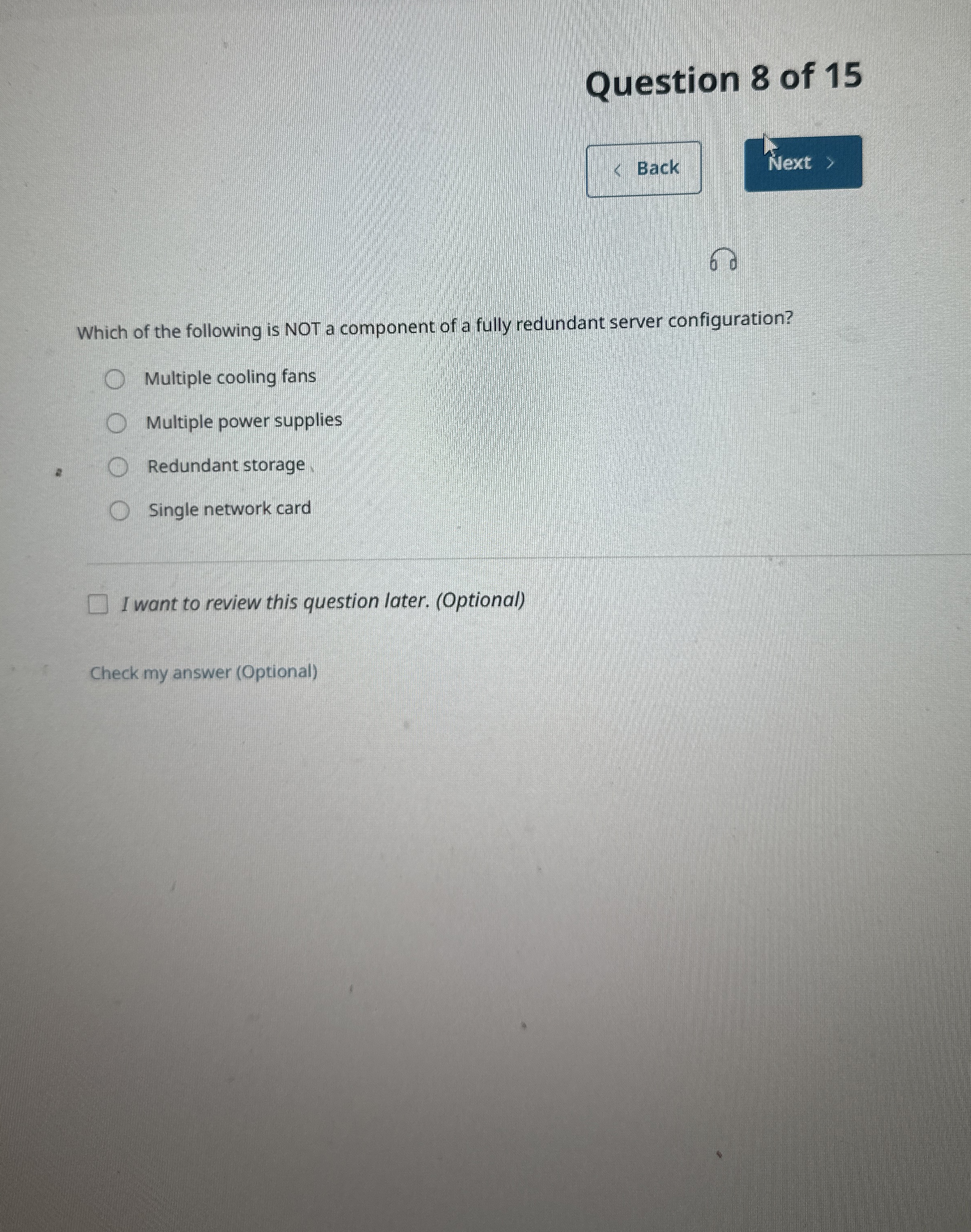 Question 8 of 1 5 Back Next 6 0 Which of the