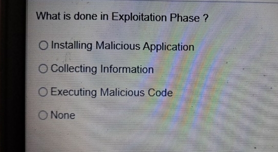 What is done in Exploitation Phase? Installing