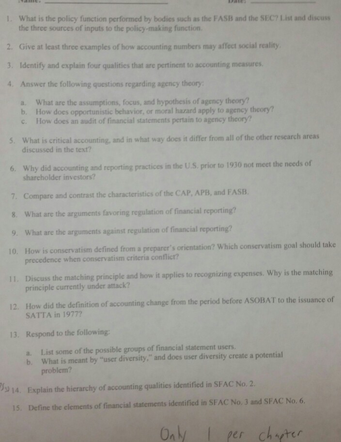 It's a general perception by accounting