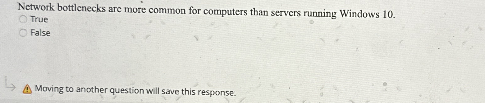 Network bottlenecks are more common for computers
