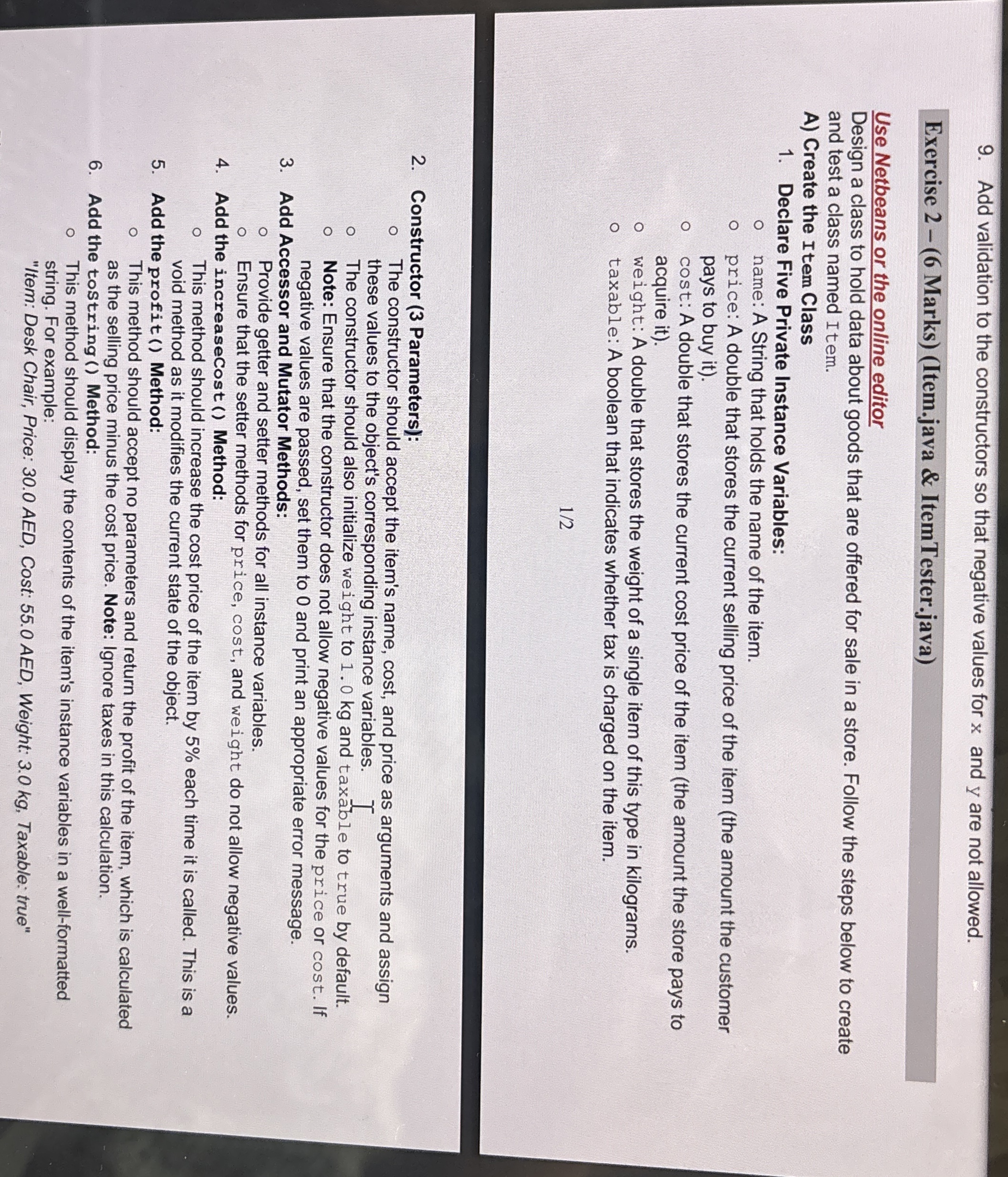 Constructor ( 3 Parameters ) : The constructor