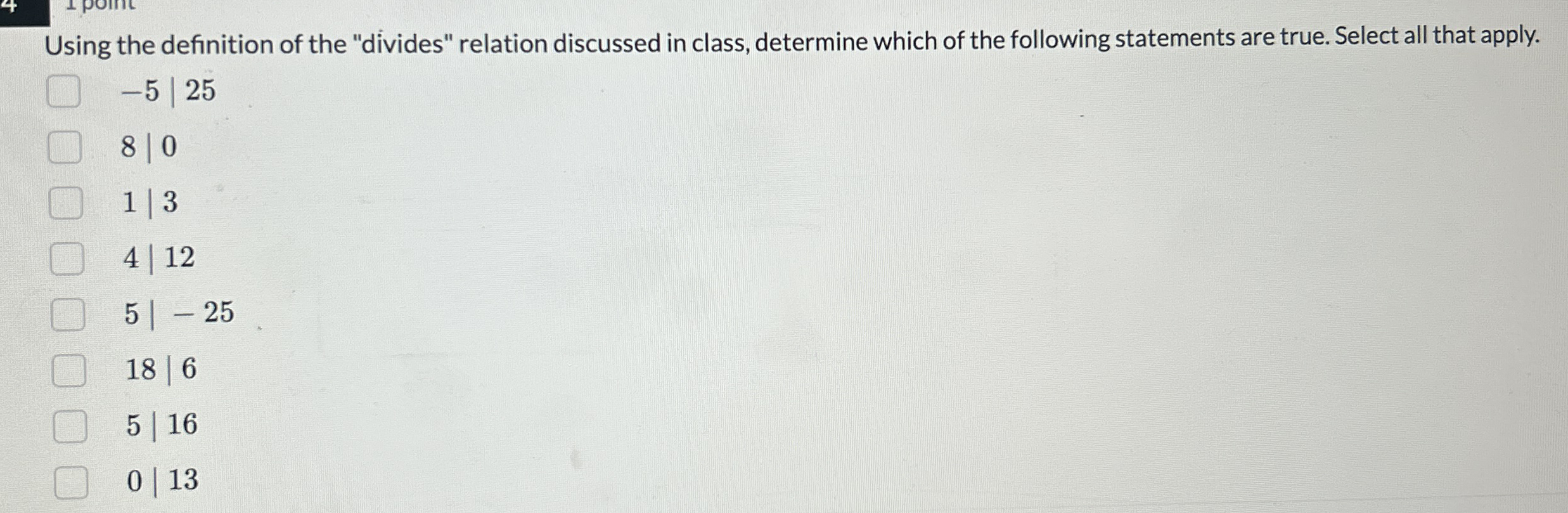 Using the definition of the "divides" relation