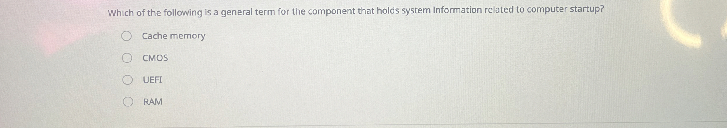 Which of the following is a general term for the