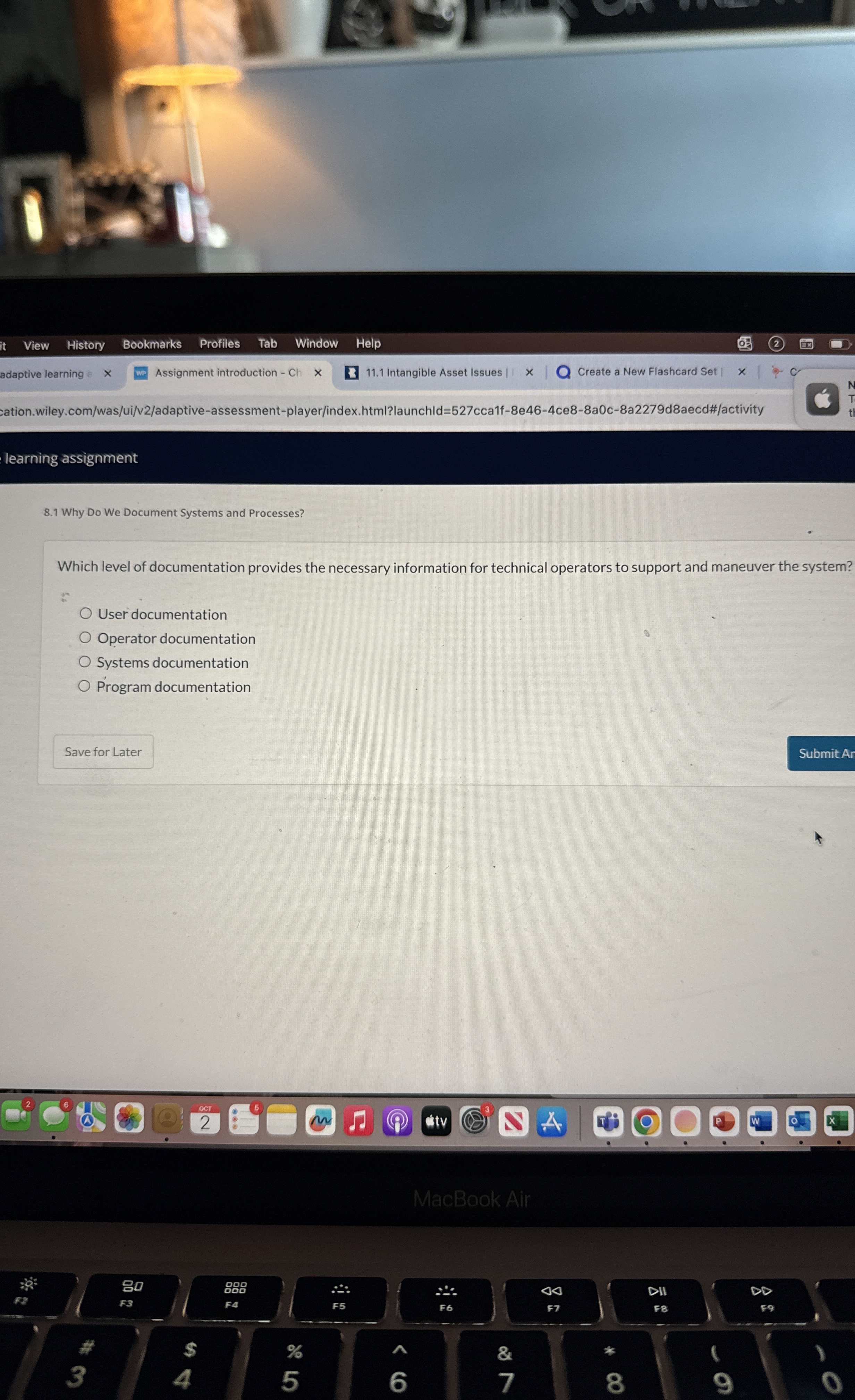 8 . 1 Why Do We Document Systems and Processes?