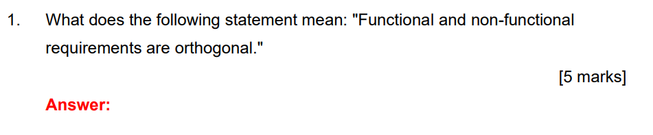 What does the following statement mean: