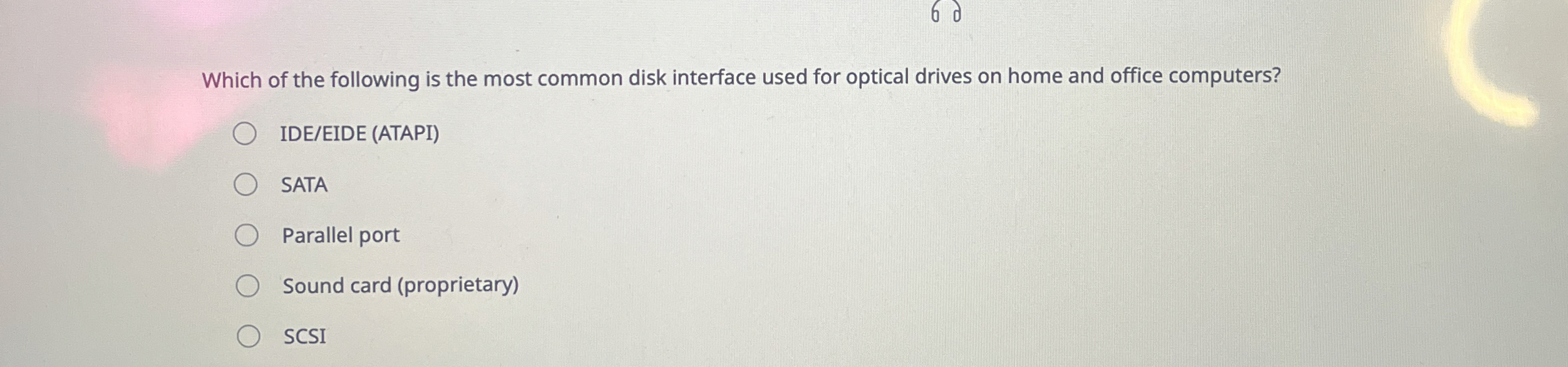 Which of the following is the most common disk