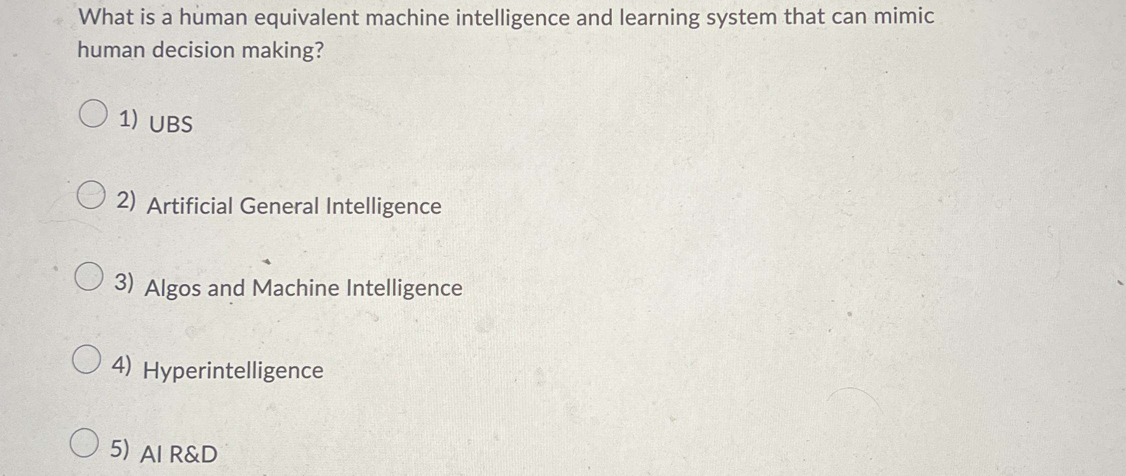 What is a human equivalent machine intelligence