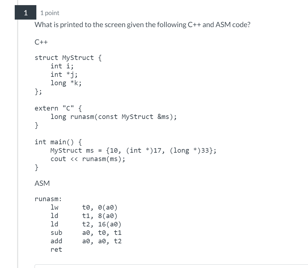 What is printed to the screen given the following