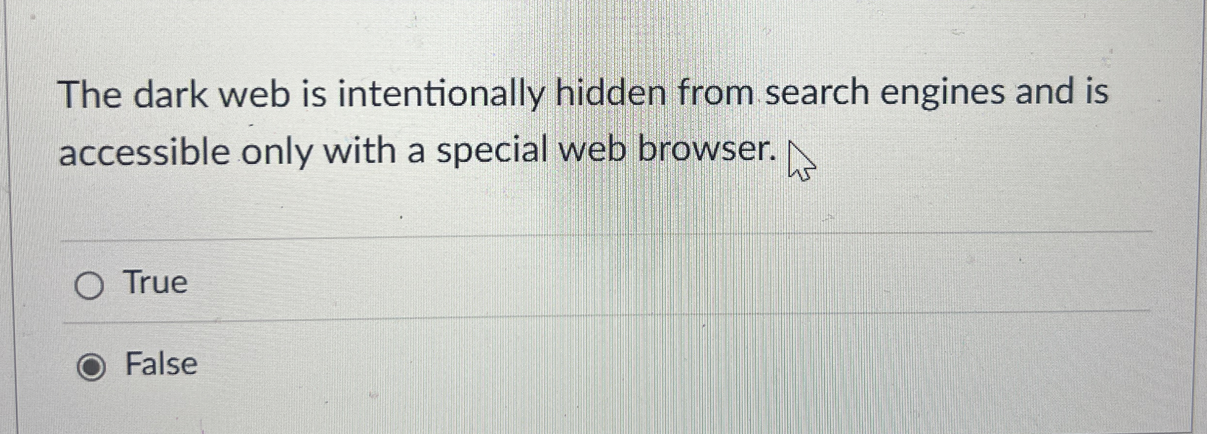 The dark web is intentionally hidden from search