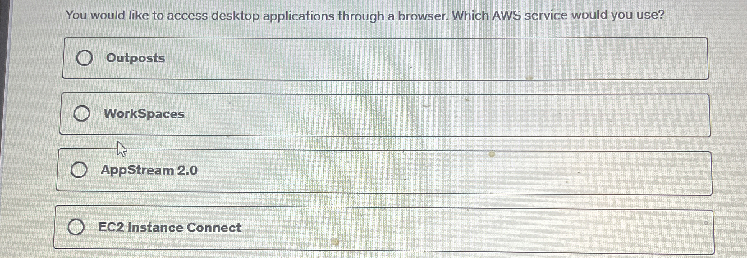 You would like to access desktop applications