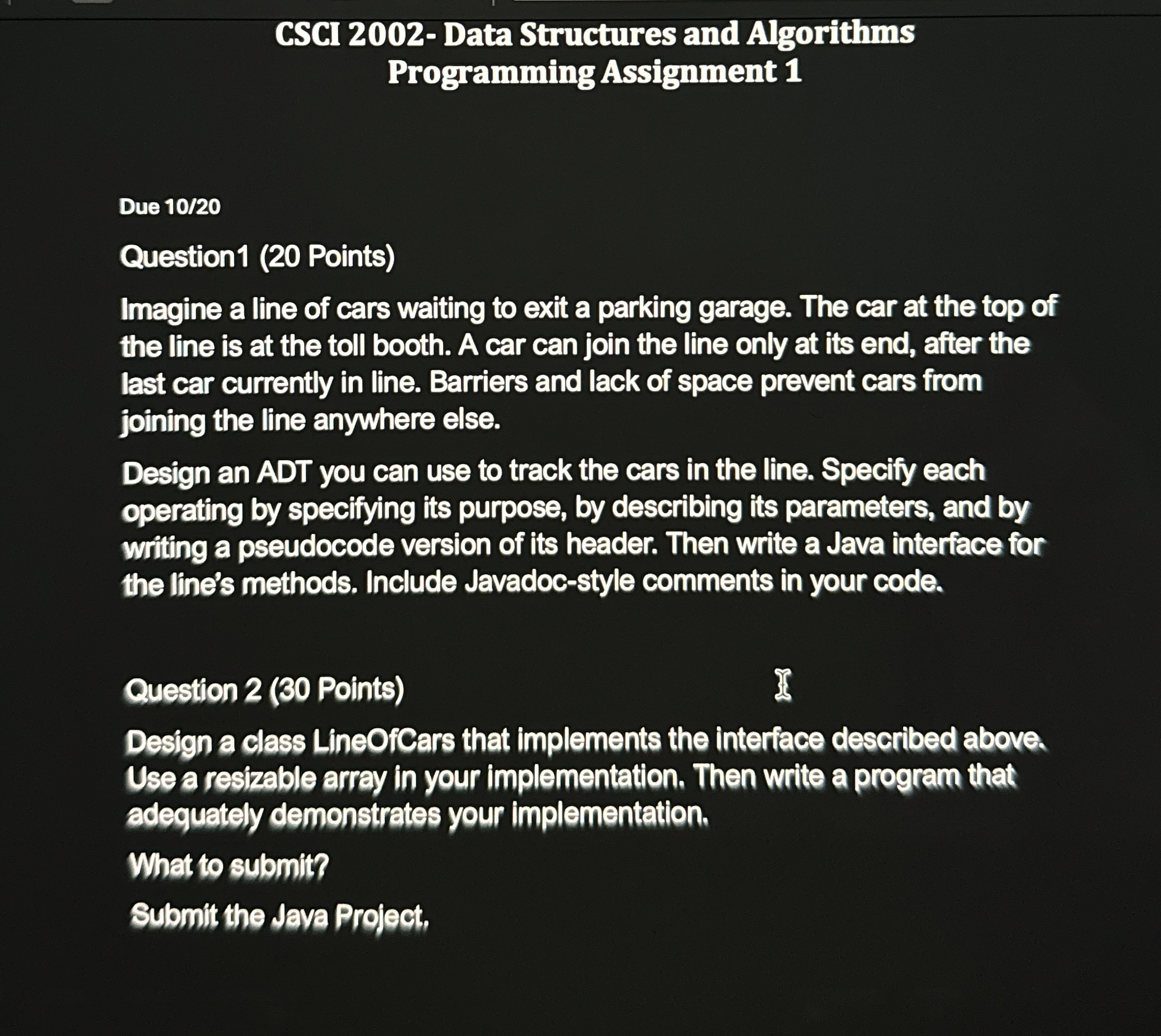 CSCI 2 0 0 2 - Data Structures and Algorithms