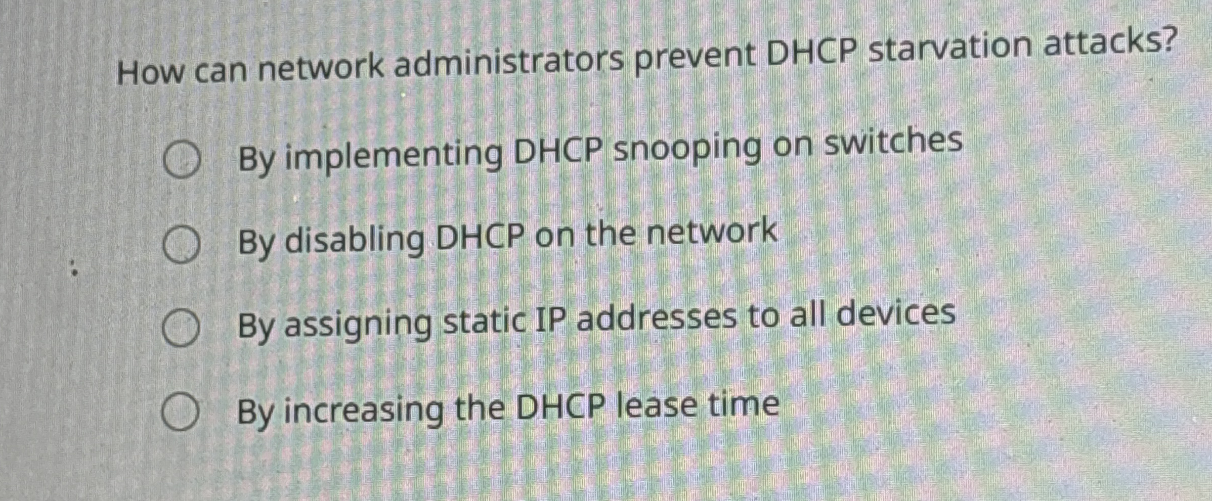 How can network administrators prevent DHCP