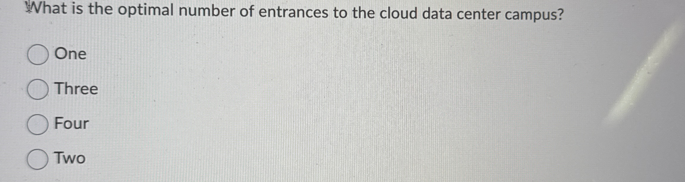 What is the optimal number of entrances to the