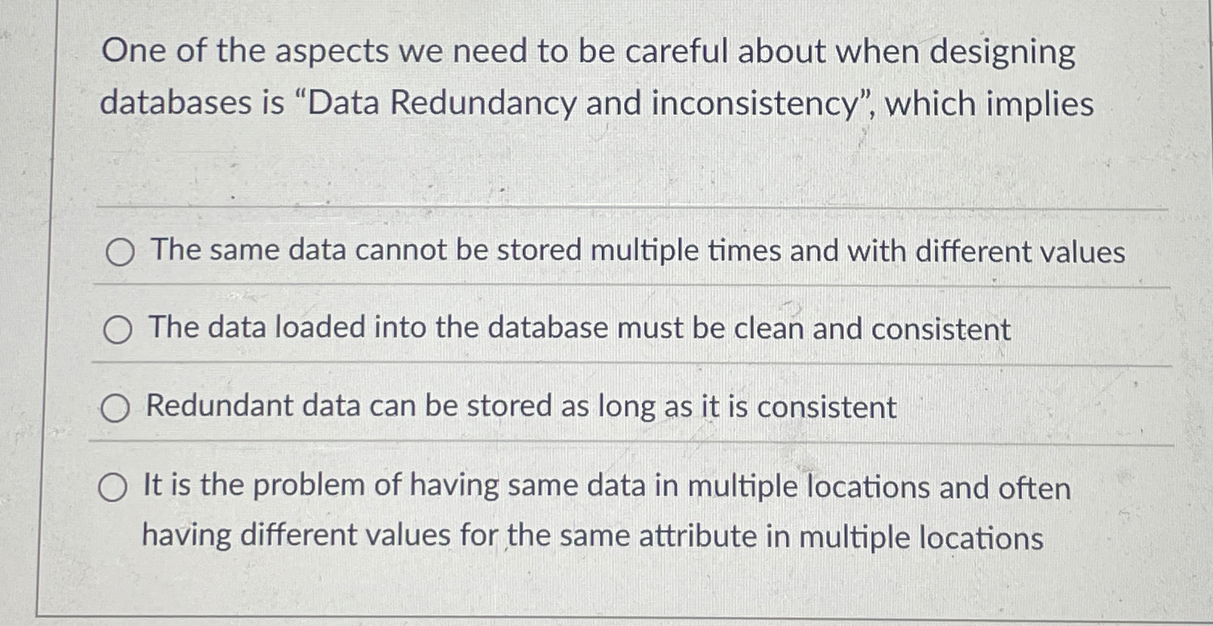 One of the aspects we need to be careful about