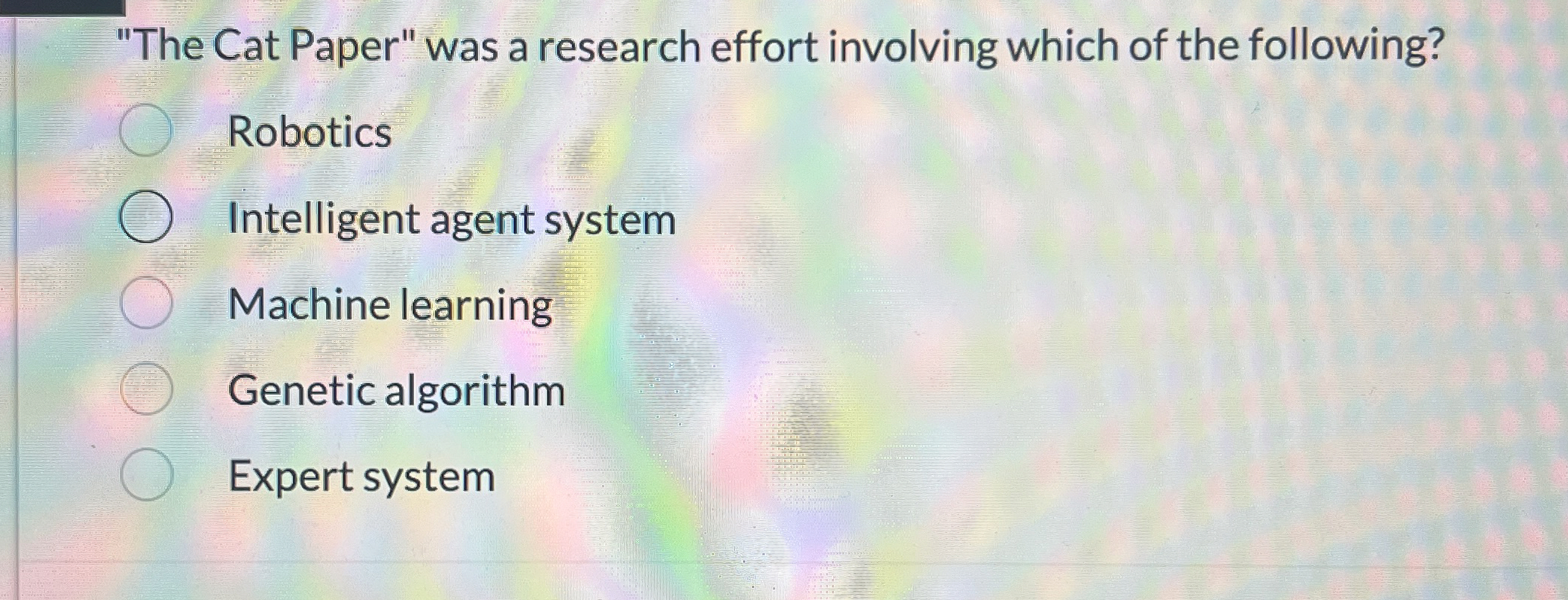 "The Cat Paper" was a research effort involving