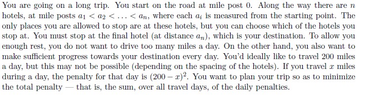 Give an efficent algorithm that determines an