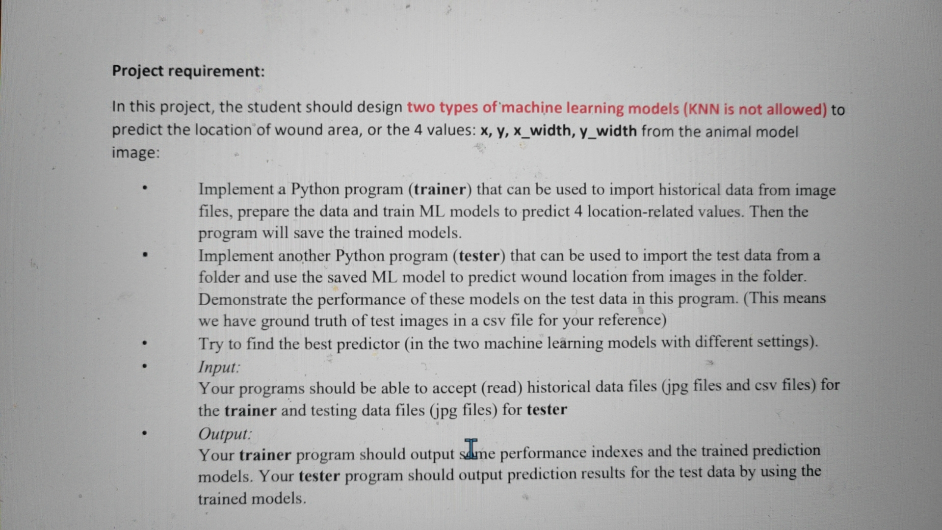 the real datas is stored as myData.csv