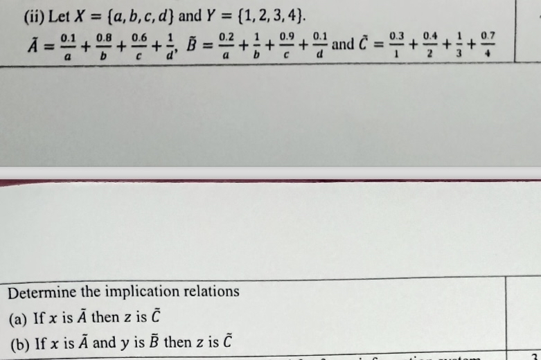 ( ii ) Let x = { a , b , c , d } and Y = { 1 , 2