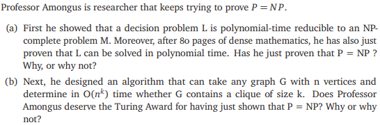 Professor Amongus is researcher that keeps trying