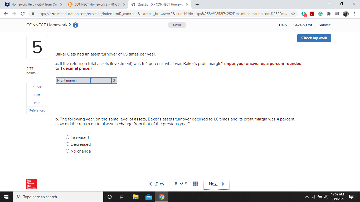 *Homework Help - Q&A from Onl x @ CONNECT