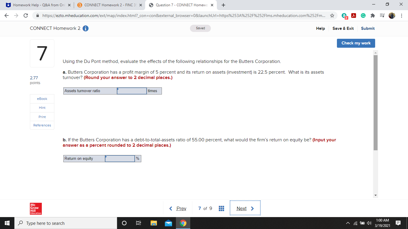 *Homework Help - Q&A from Onl x @ CONNECT