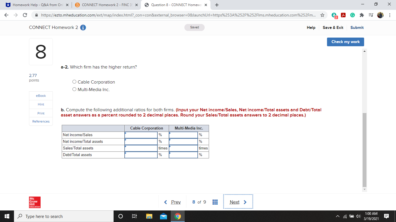 *Homework Help - Q&A from Onl x @ CONNECT