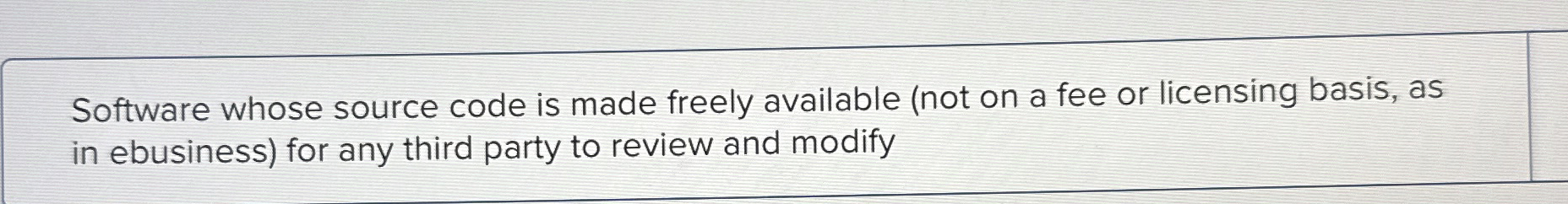 Software whose source code is made freely