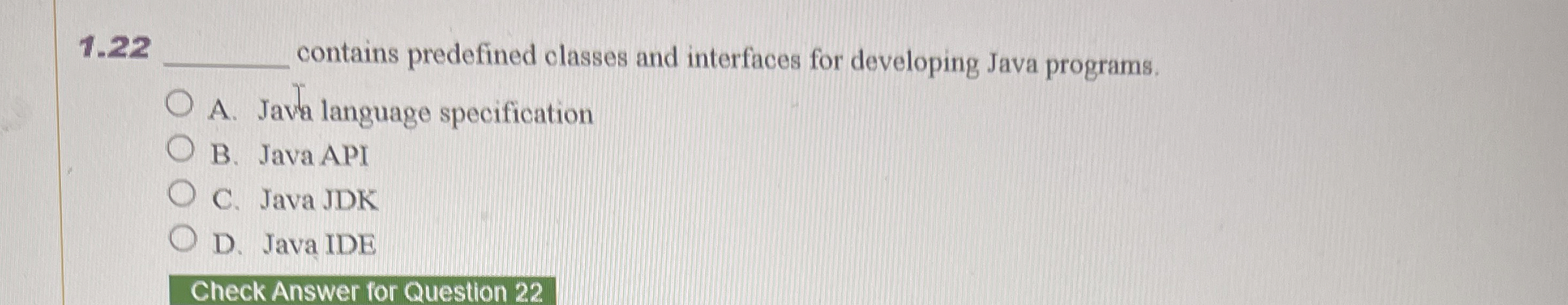 1 . 2 2 contains predefined classes and