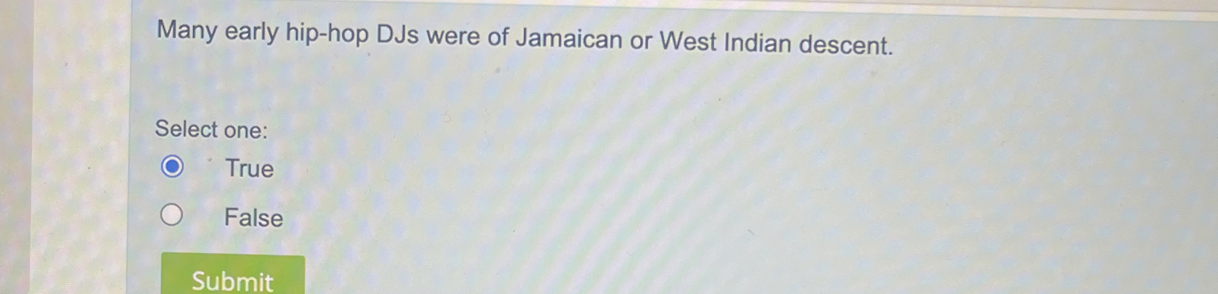 Many early hip - hop DJs were of Jamaican or West