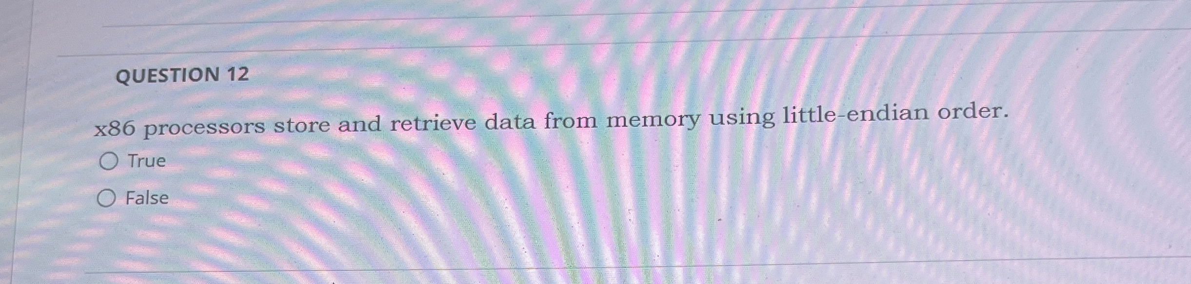 QUESTION 1 2 x 8 6 processors store and retrieve