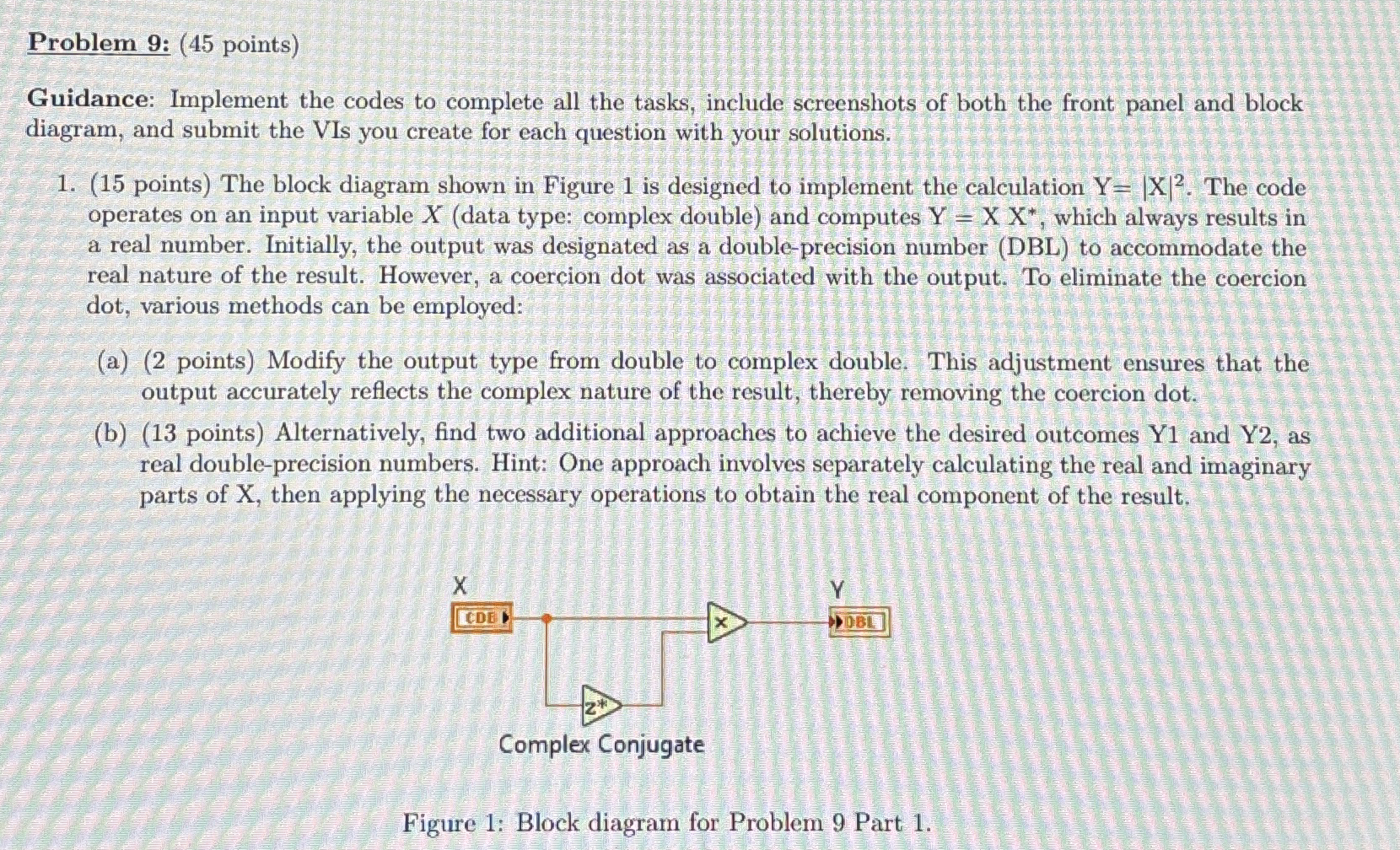 Problem 9 : ( 4 5 points ) Guidance: Implement