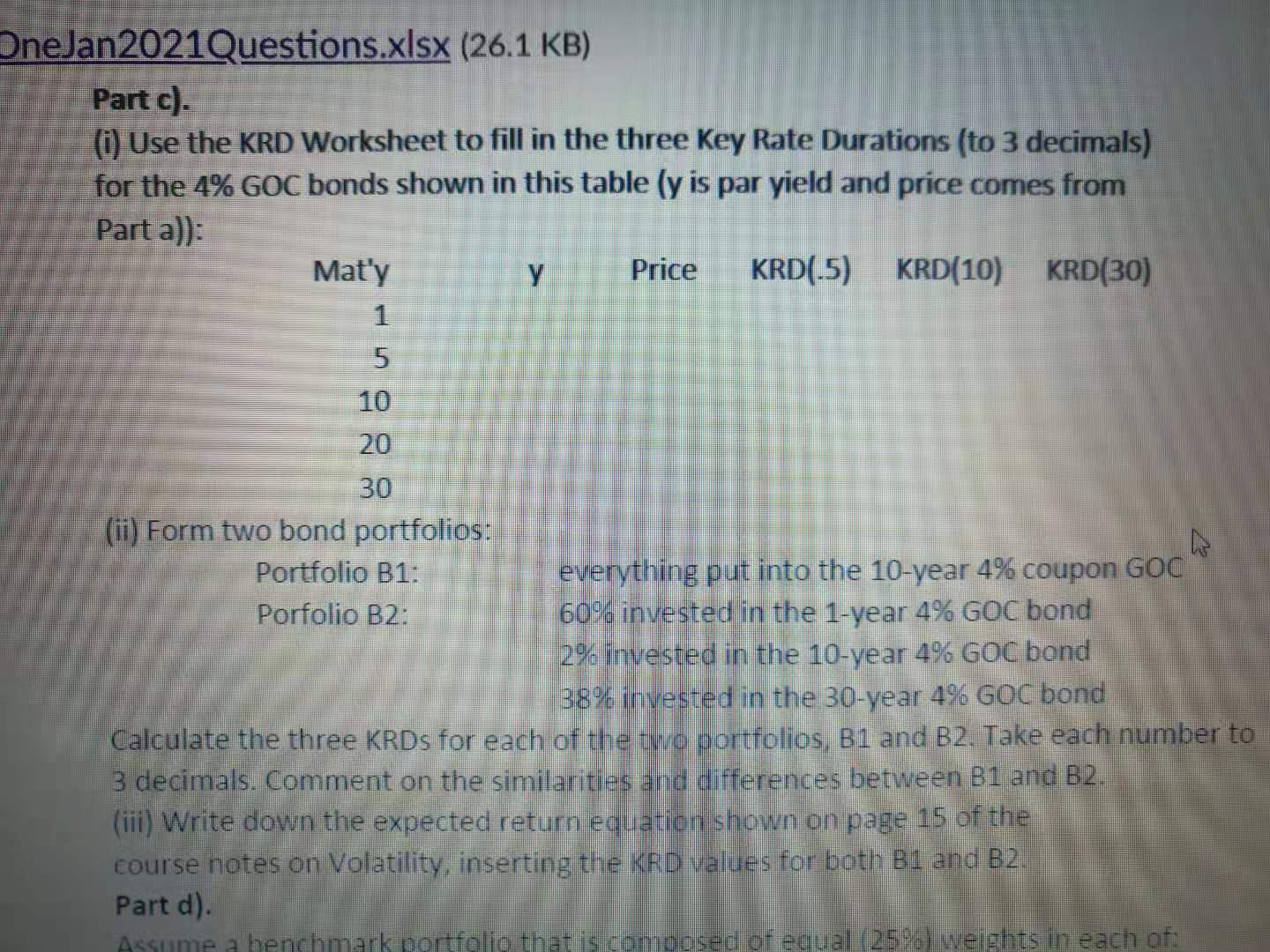 it is a comm 474 fixed income project, only part