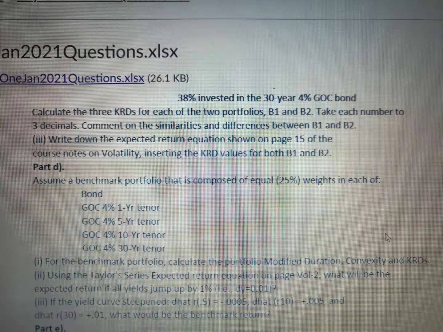 it is a comm 474 fixed income project, only part