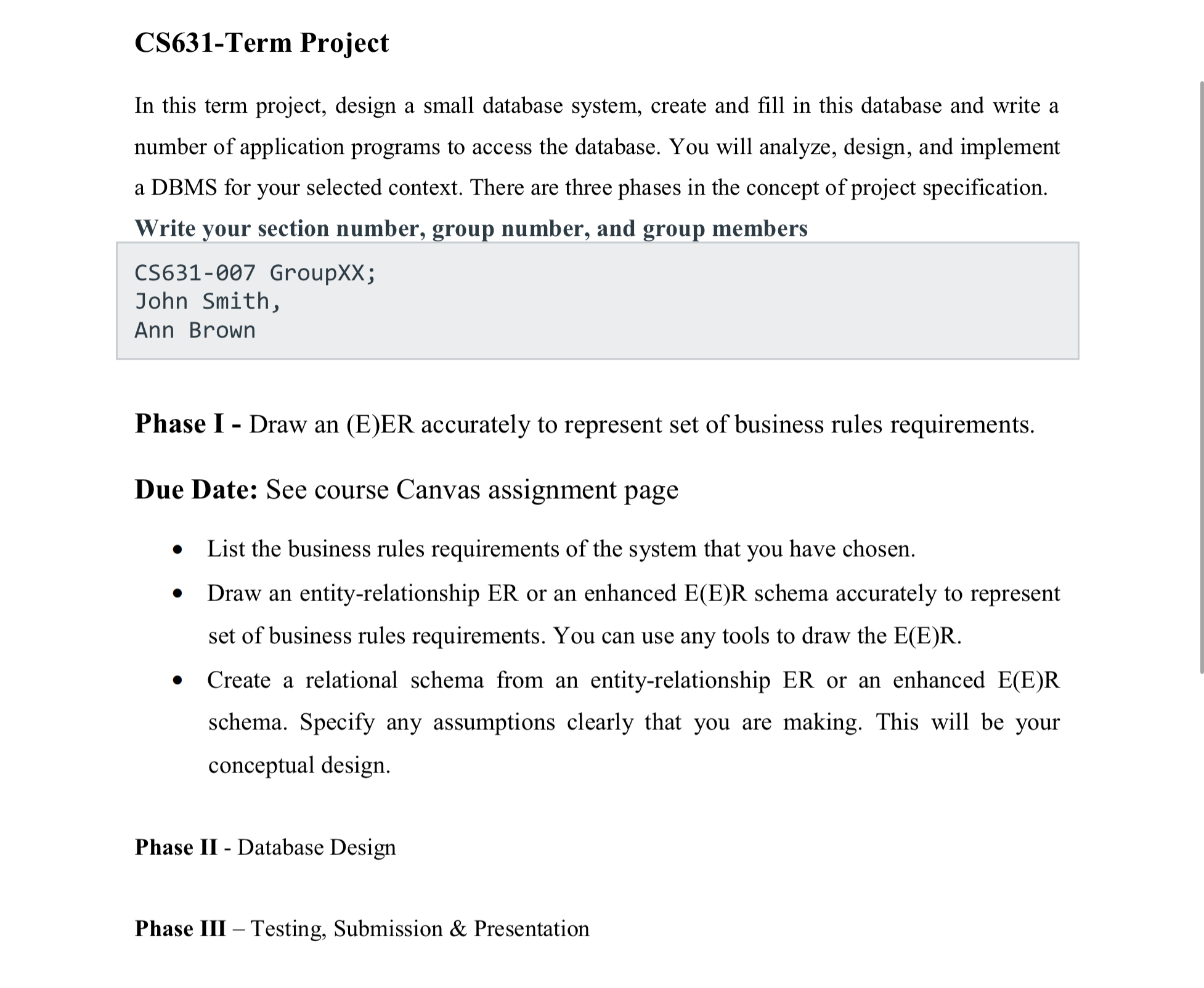 For Bank project CS 6 3 1 - Term Project In this