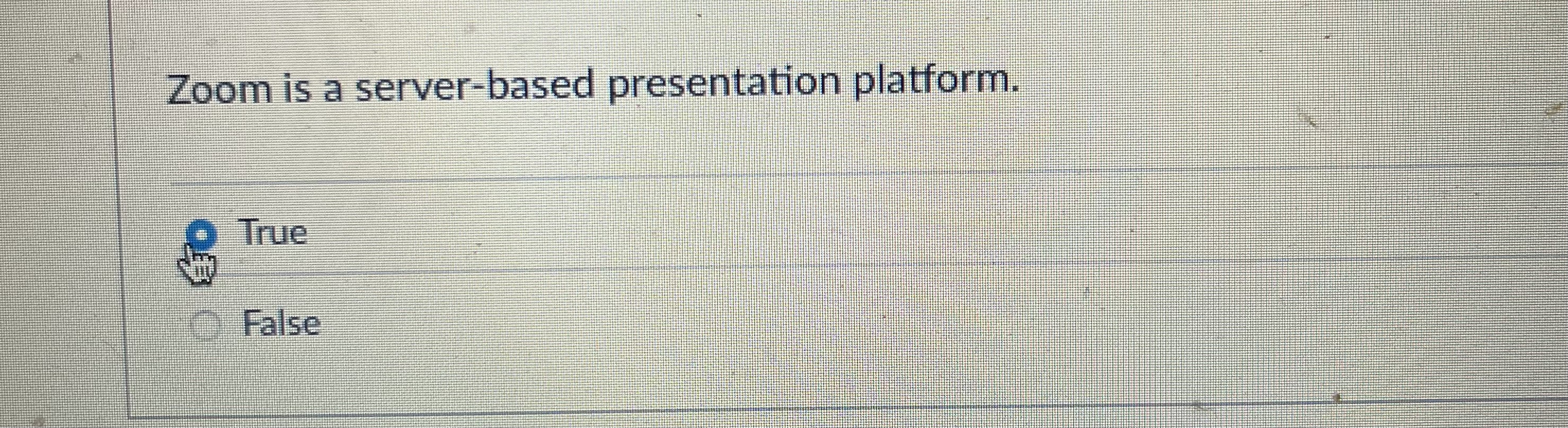 Zoom is a server - based presentation platform.