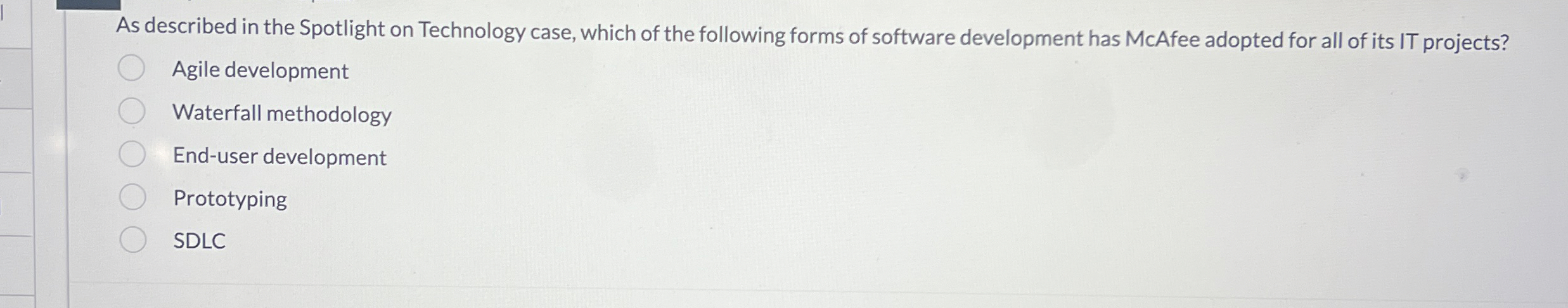 As described in the Spotlight on Technology case,