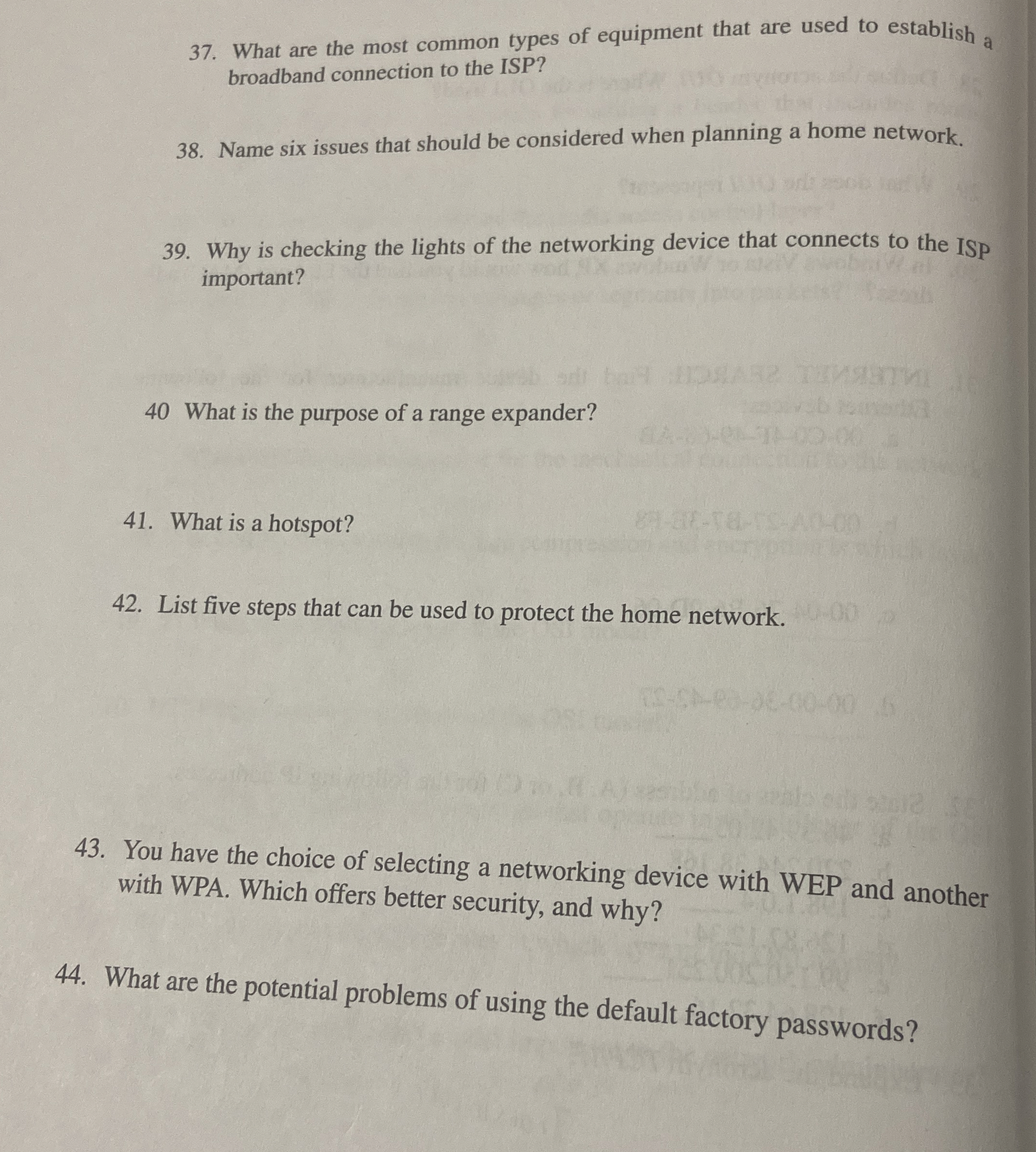 What are the most common types of equipment that