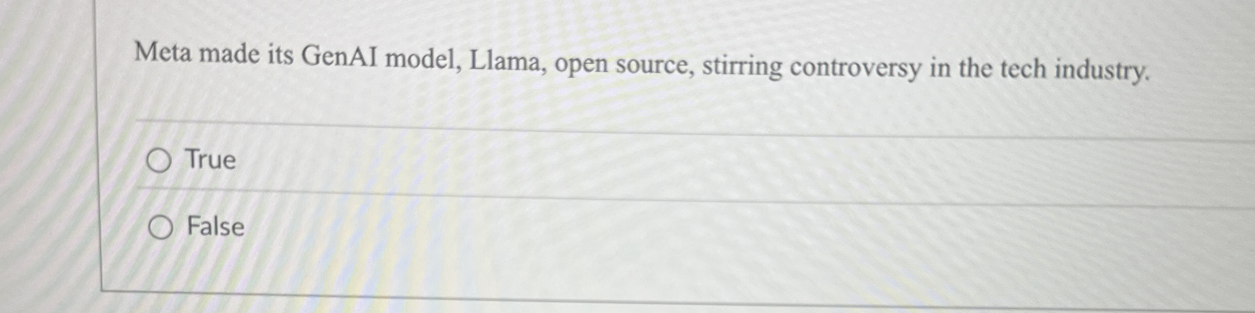 Meta made its GenAI model, Llama, open source,