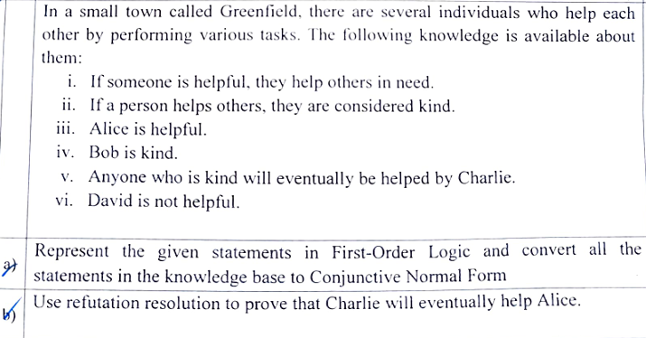 In a small town called Greenfield, there are