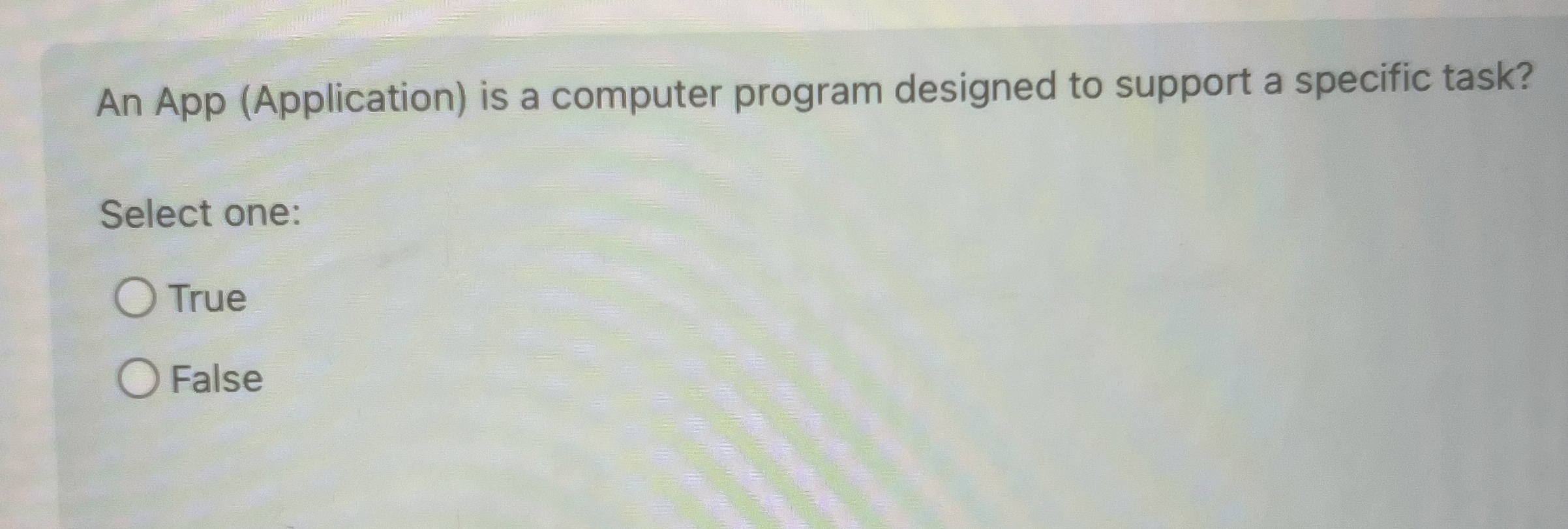 An App ( Application ) is a computer program