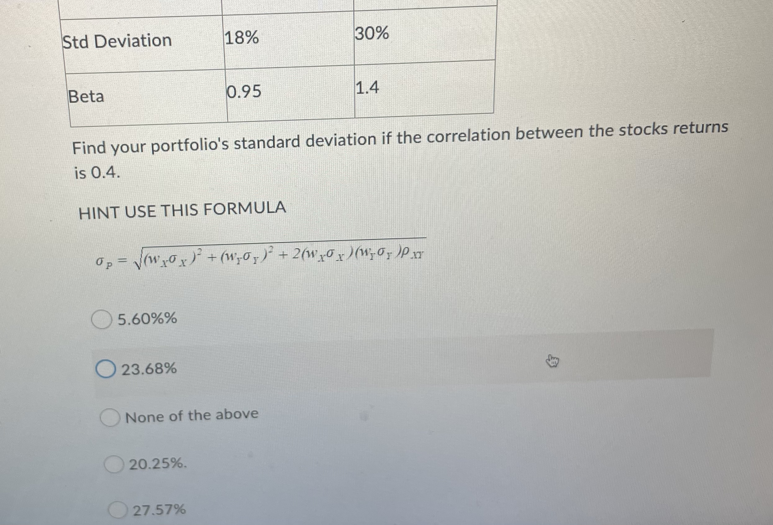 Question 9 (1 point) What is a company's
