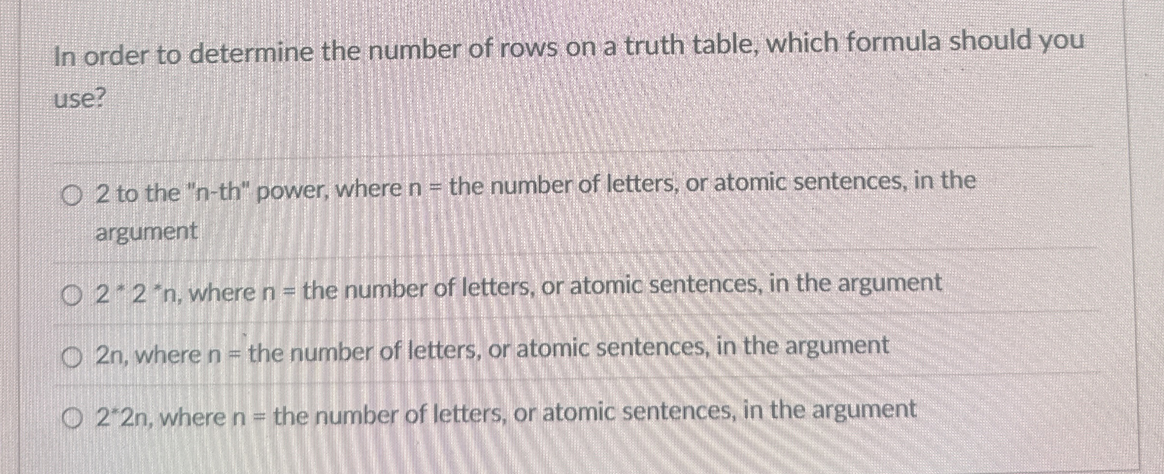In order to determine the number of rows on a