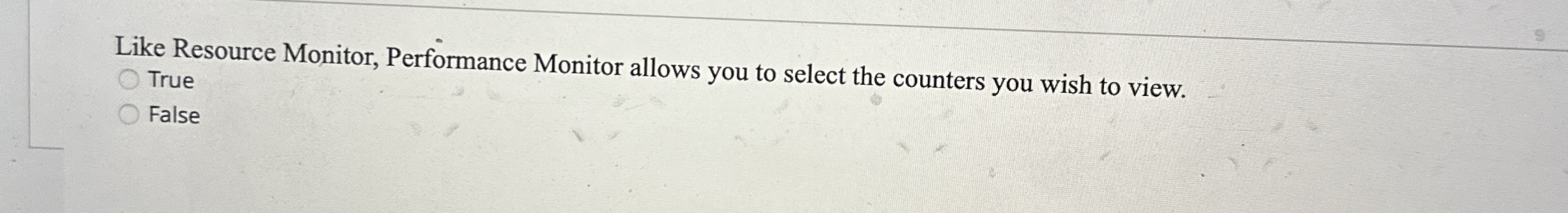 Like Resource Monitor, Performance Monitor allows
